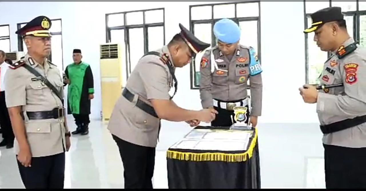 Kapolsek Ranomeeto dan Kasat Intelkam Polresta Kendari Berganti