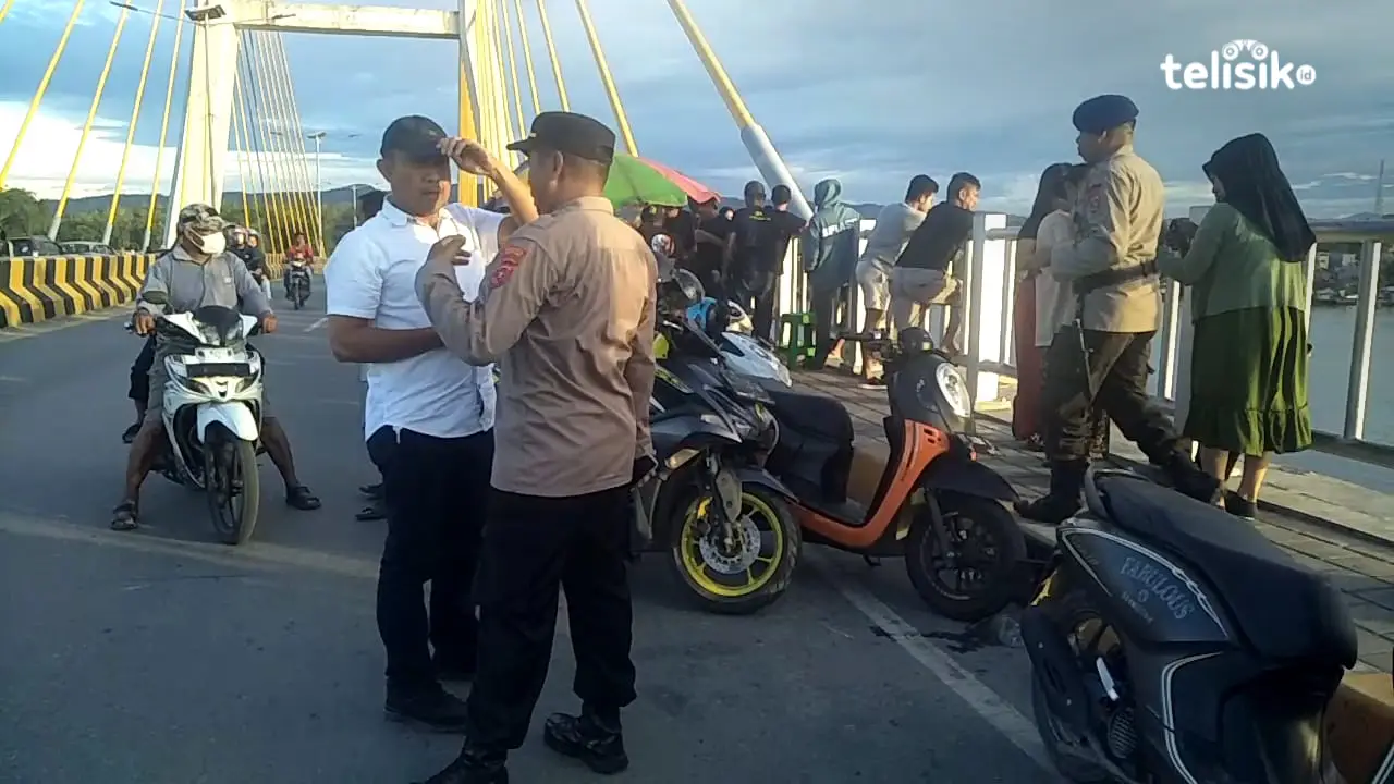 Polair Gunakan Drone dan CRV 8 Cari Korban Lompat dari Jembatan Bahteramas