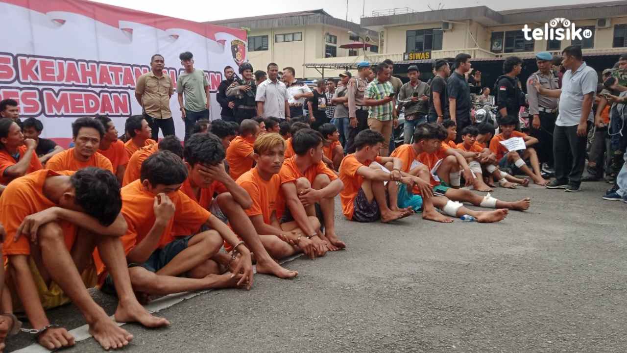 Terduga 140 Penjahat Meresahkan Ditangkap Polrestabes Medan Tempo Dua Bulan