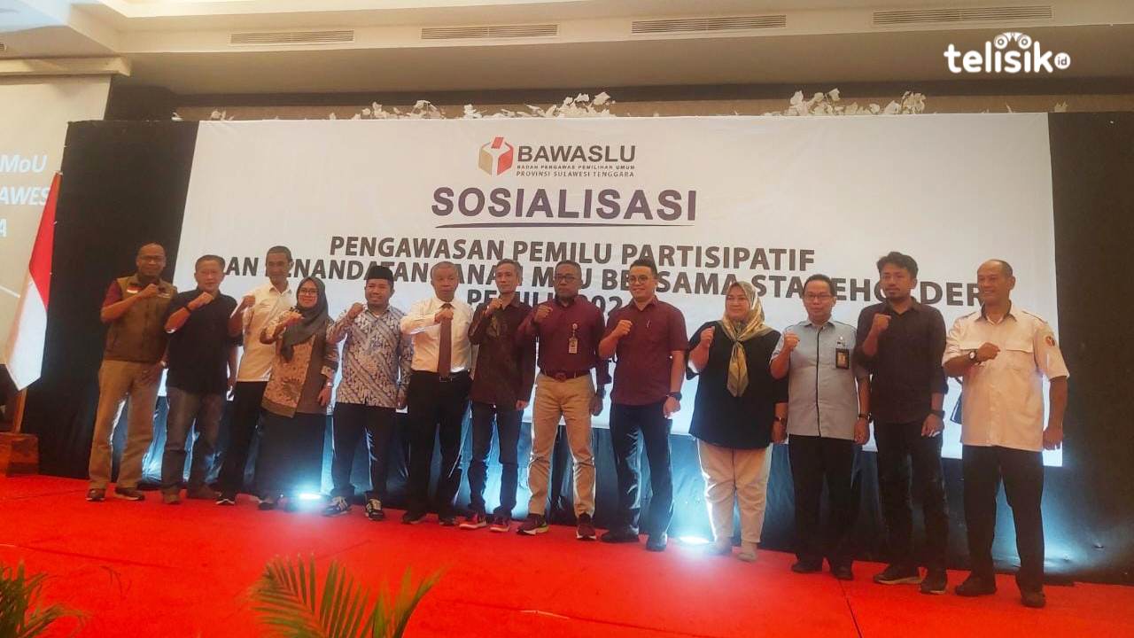 Bawaslu Sulawesi Tenggara Gandeng 9 Stakeholder Pengawas Partisipatif Pemilu 2024