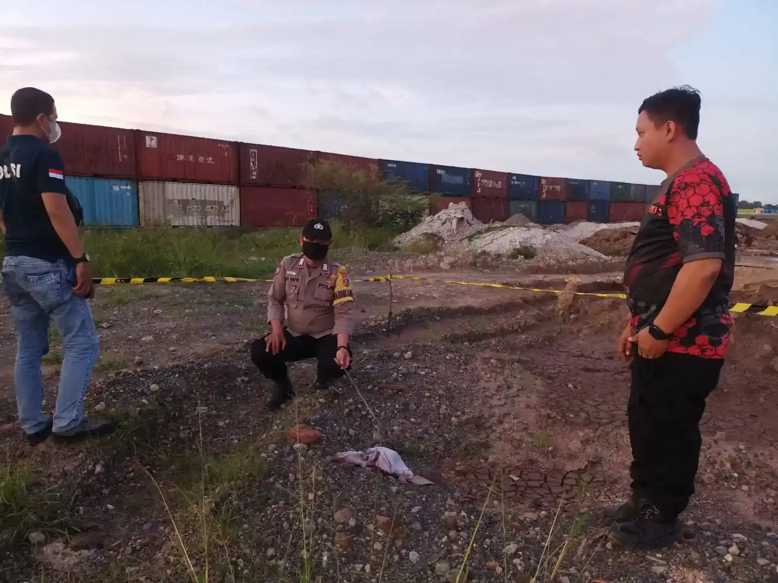 Karyawan PT OSS Temukan Mayat Bayi Laki-Laki Baru Lahir  