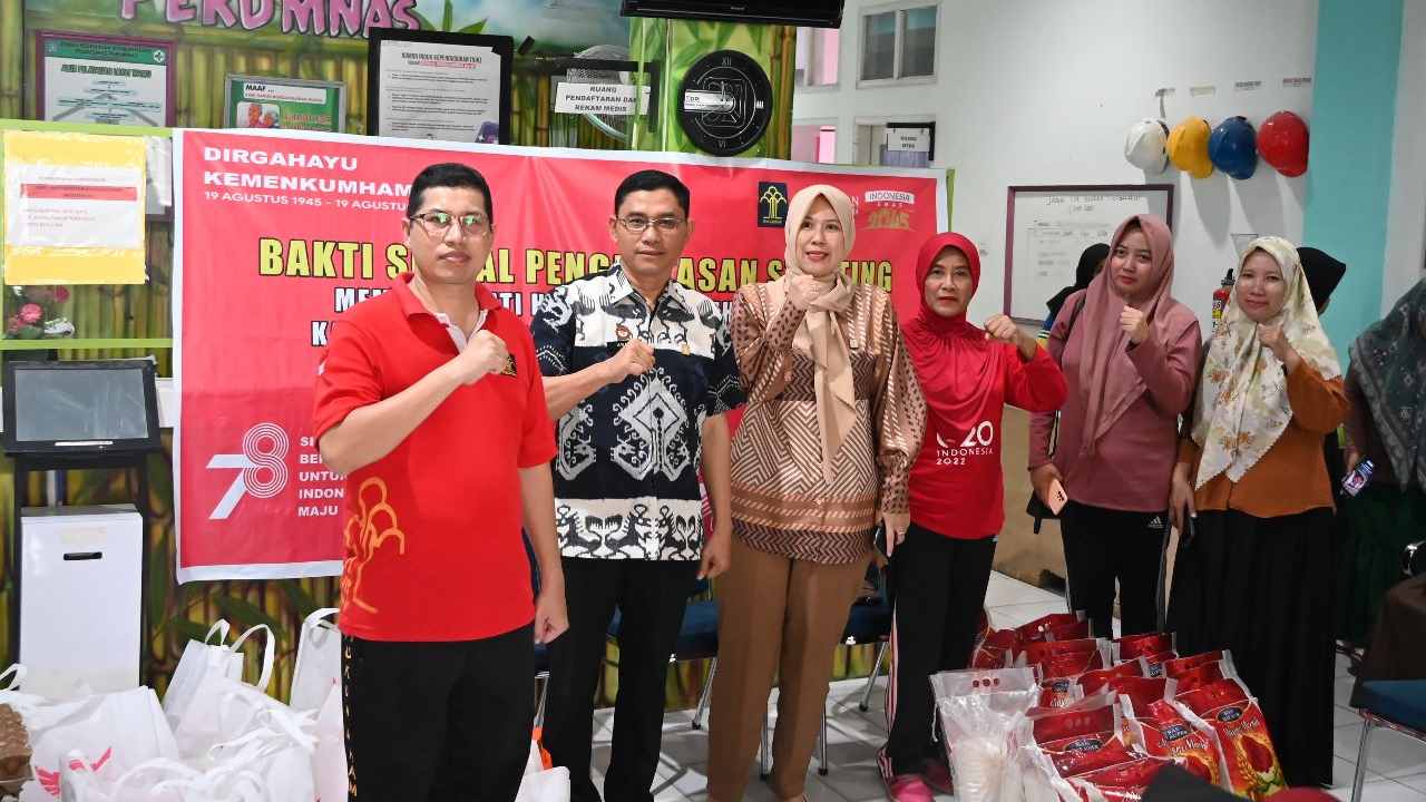 Kemenkumham Sulawesi Tenggara Gelar Bakti Sosial Pengentasan Stunting