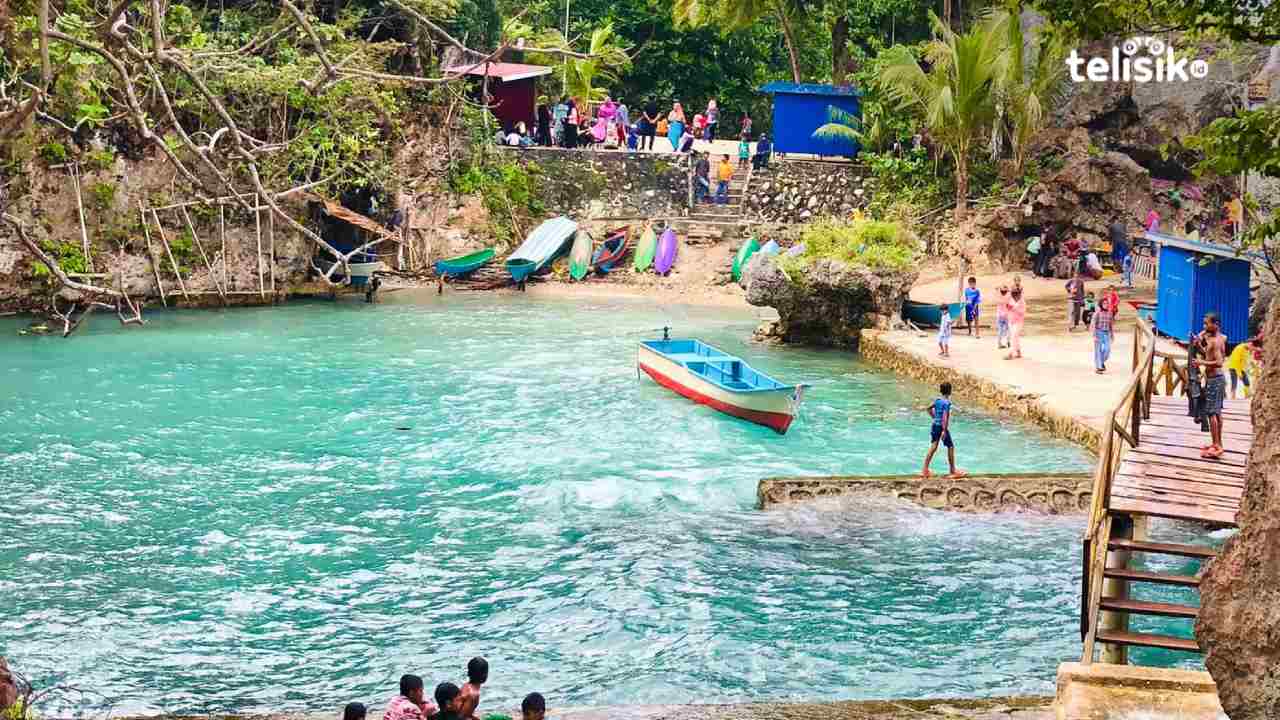 Keunikan Pemandian Air Tawar Loka di Pulau Siompu Buton Selatan, Punya Fosil Tengkorak Perompak La Bolontio