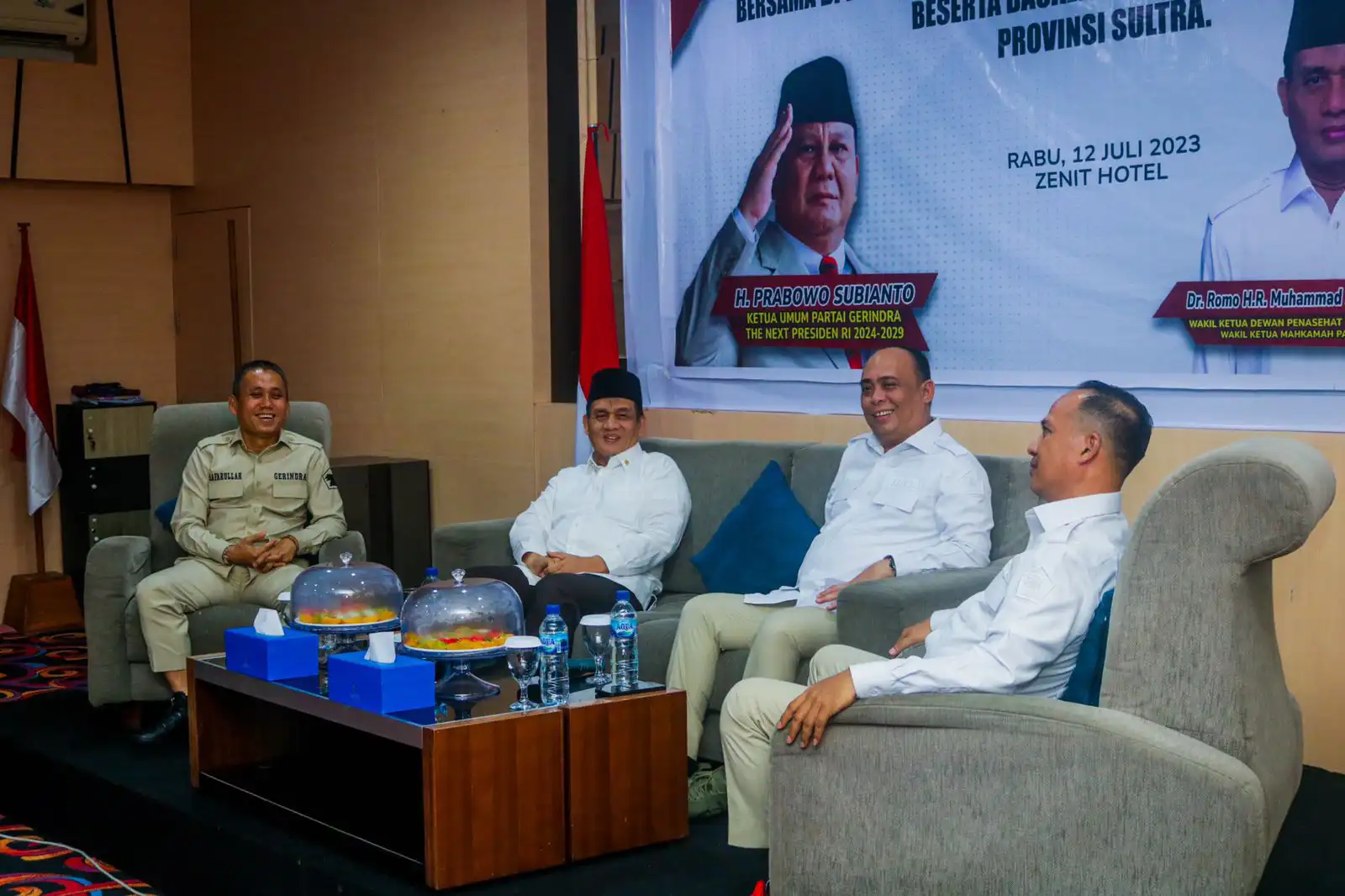 Pengurus DPP Bagi Ilmu dengan Caleg Gerindra Sulawesi Tenggara
