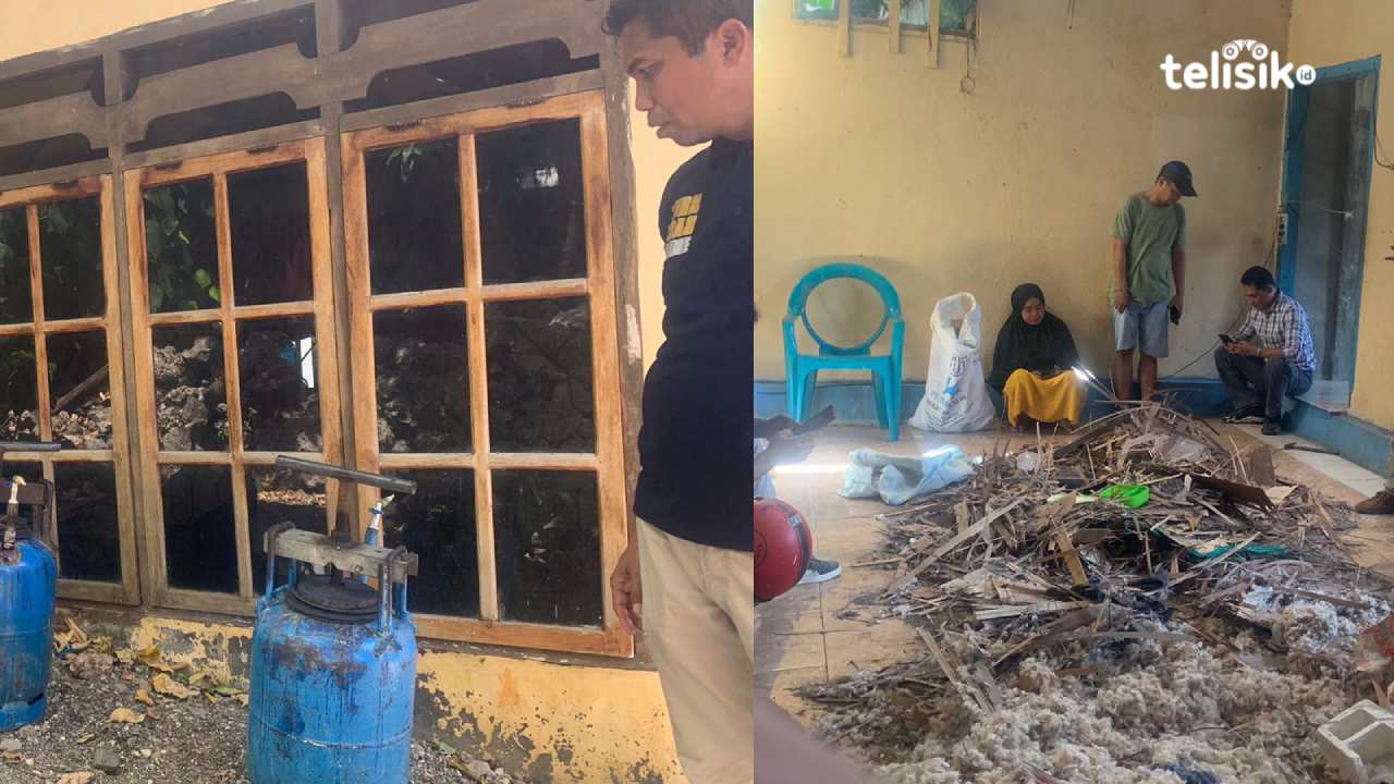 Tabung Gas Meledak Rumah Warga di Baubau Rusak