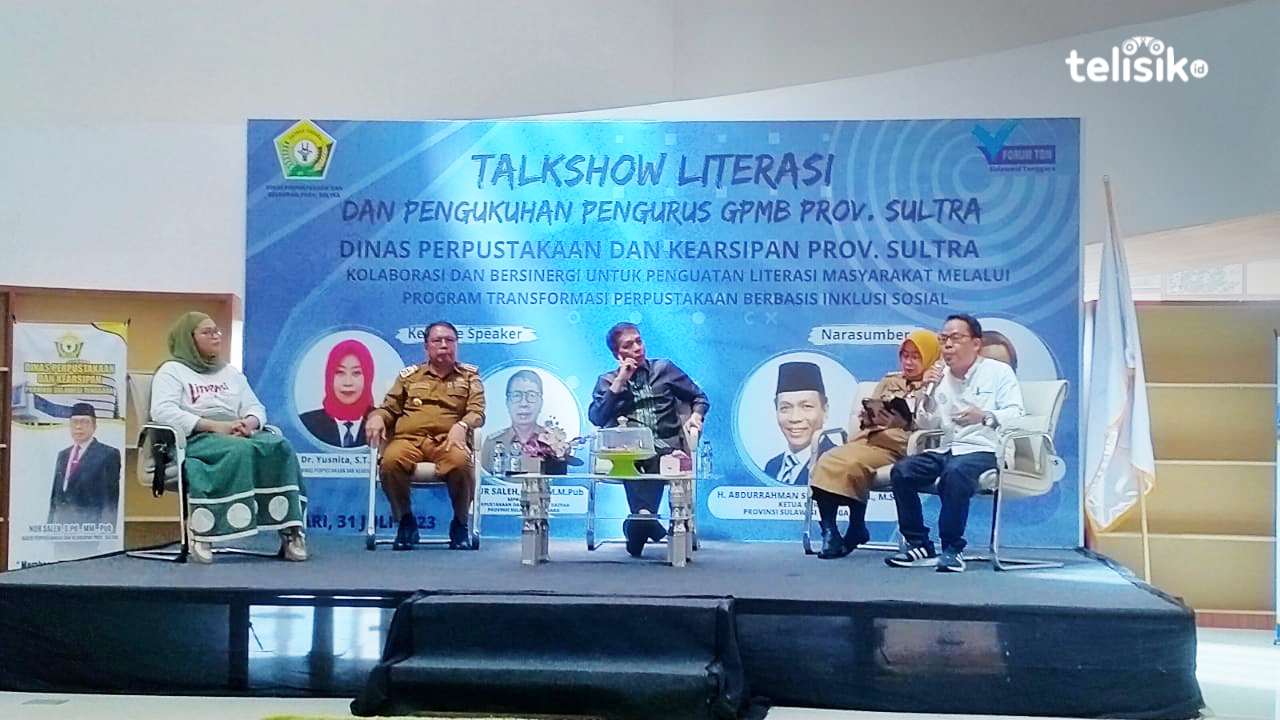 Tingkatkan Minat Baca Masyarakat, Dispusip Sulawesi Tenggara Gelar Talk Show Literasi