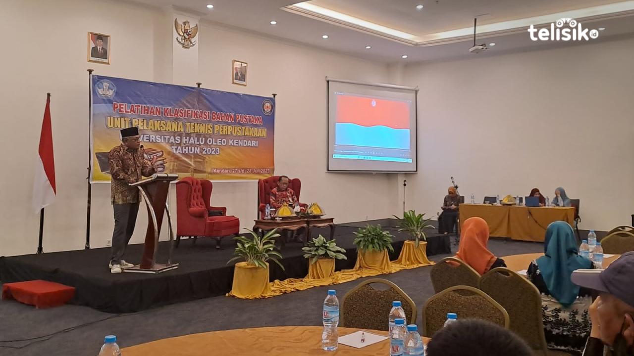 UPT Perpustakaan UHO Tingkatkan Pengelolaan Perpustakaan