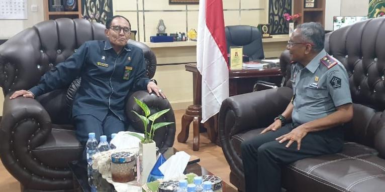 Kakanwil Kemenkumham Sulawesi Tenggara Kunjungi Ketua Pengadilan Tinggi