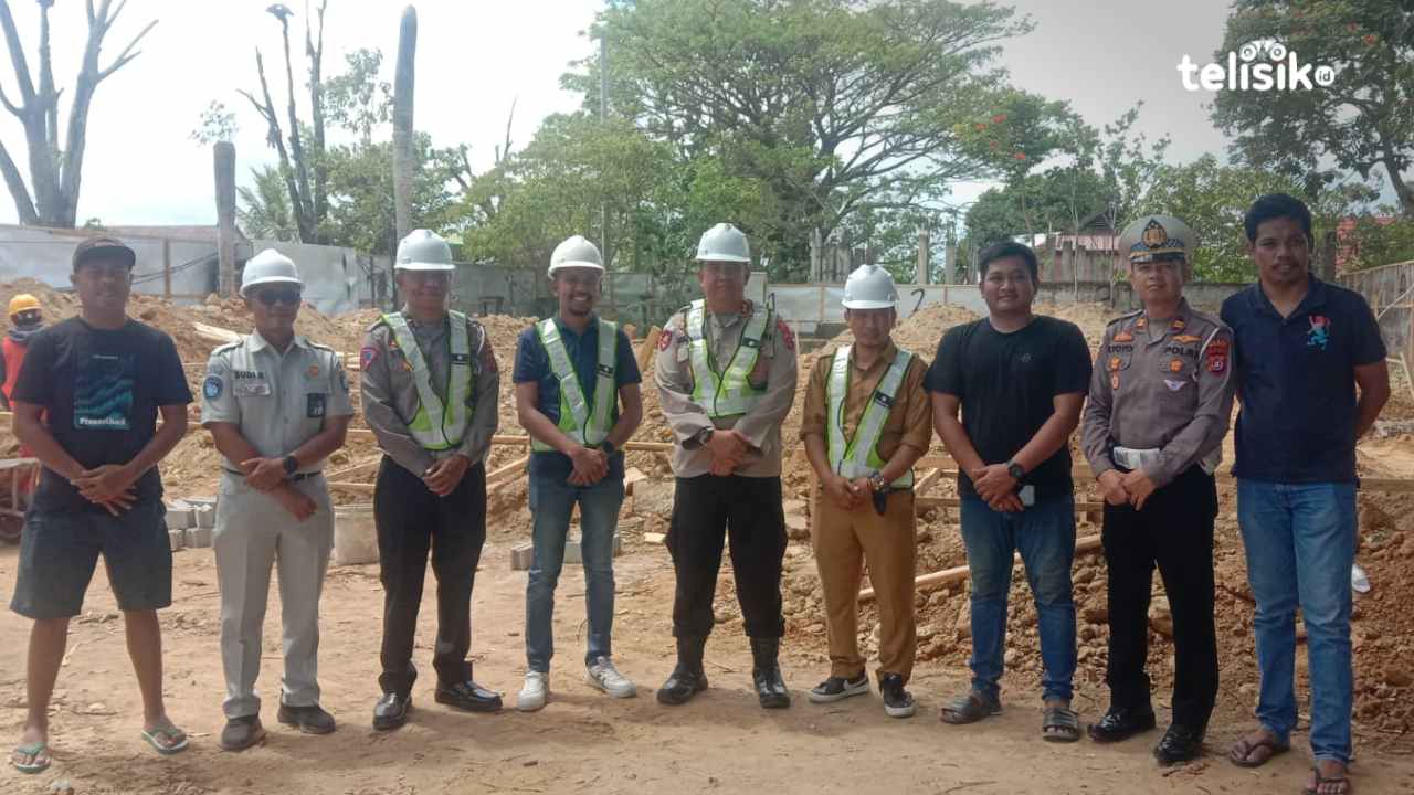 Kantor UPTB Samsat Muna Mulai Dibangun, Kapolres Ingatkan Kontraktor Sesuai RAB