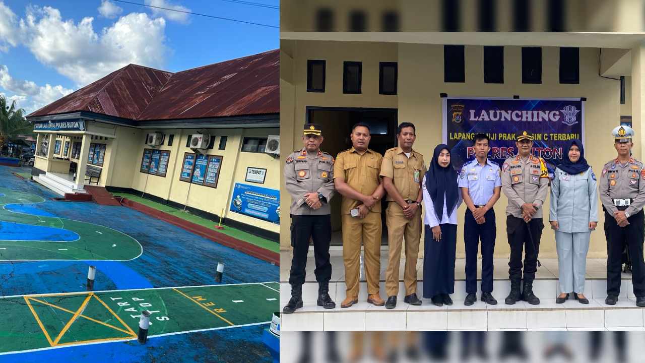 Kenalkan Sirkuit Praktik SIM Baru, Polres Buton Sebut Mudahkan Masyarakat