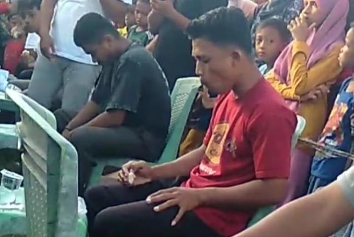 Lomba Makan Kasuami di Perayaan HUT ke-78 RI di Desa Matanauwe Buton