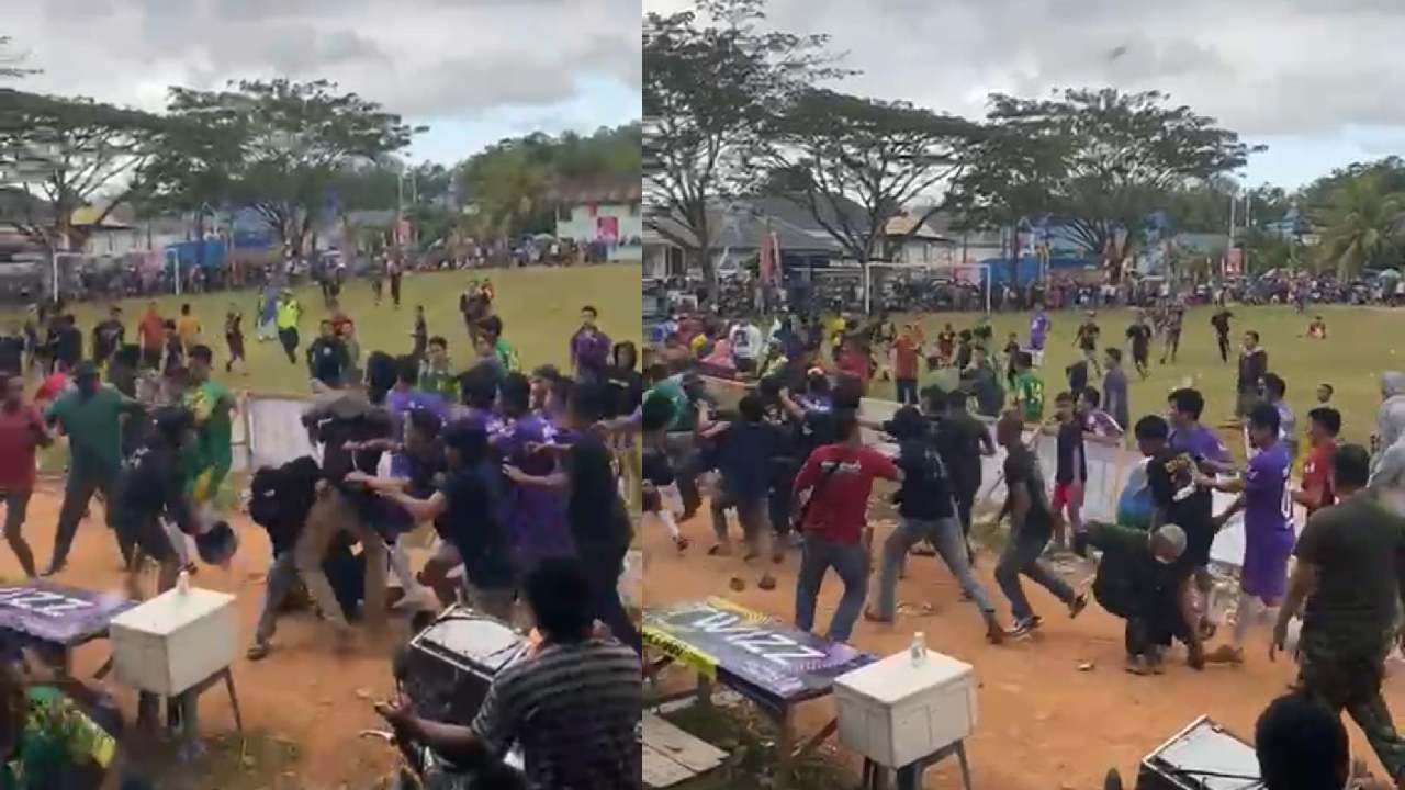 Pertandingan Sepak Bola di Kabupaten Konawe Ricuh, Penonton Ikut Kejar Pemain