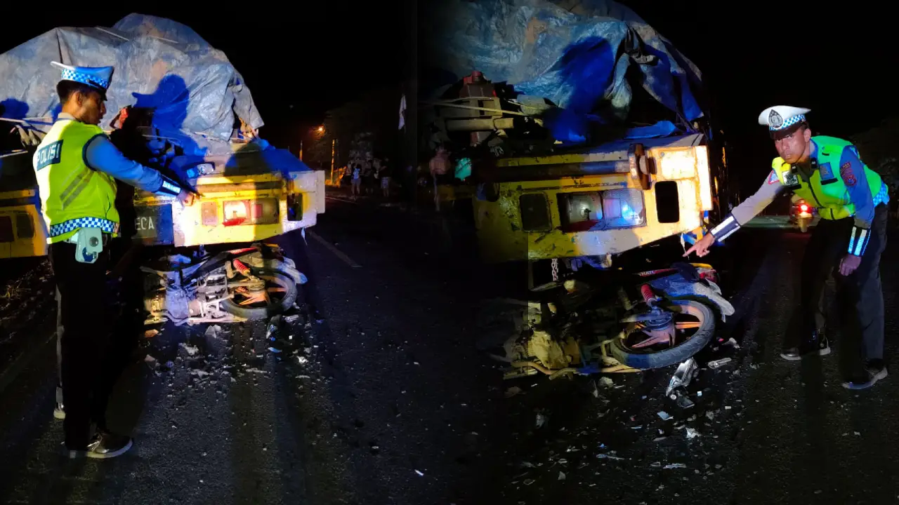 Seorang Pria di Kolaka Timur Tewas Usai Tabrak Truck Tronton Derek