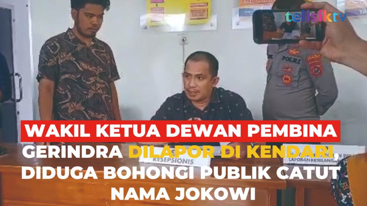 Video: Wakil Ketua Dewan Pembina Gerindra Dilapor di Kendari, Diduga Bohongi Publik Catut Nama Jokowi