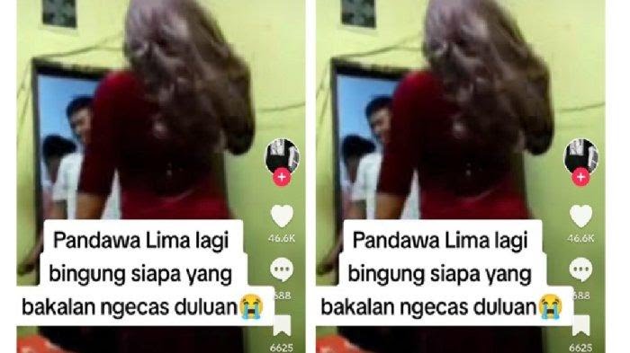 Viral: Link Video Pandawa Lima dengan 1 Wanita Hijab Cantik dalam Kamar, Giliran Ngecas