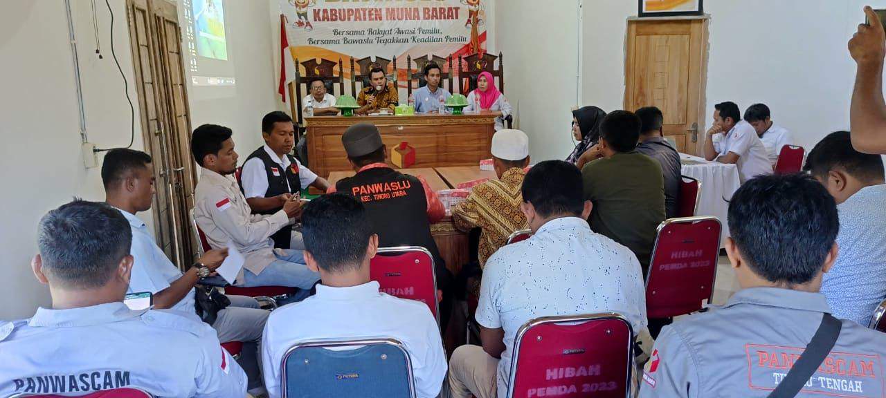 Bawaslu Muna Barat Perkuat Kapasitas Panwascam 