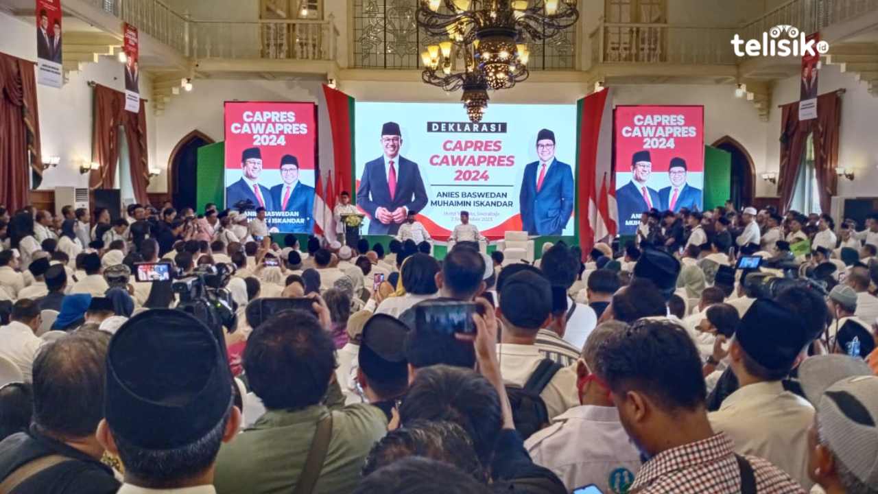 Deklarasi di Surabaya, Pasangan Anies-Muhaimin Didoakan Kyai di Makkah