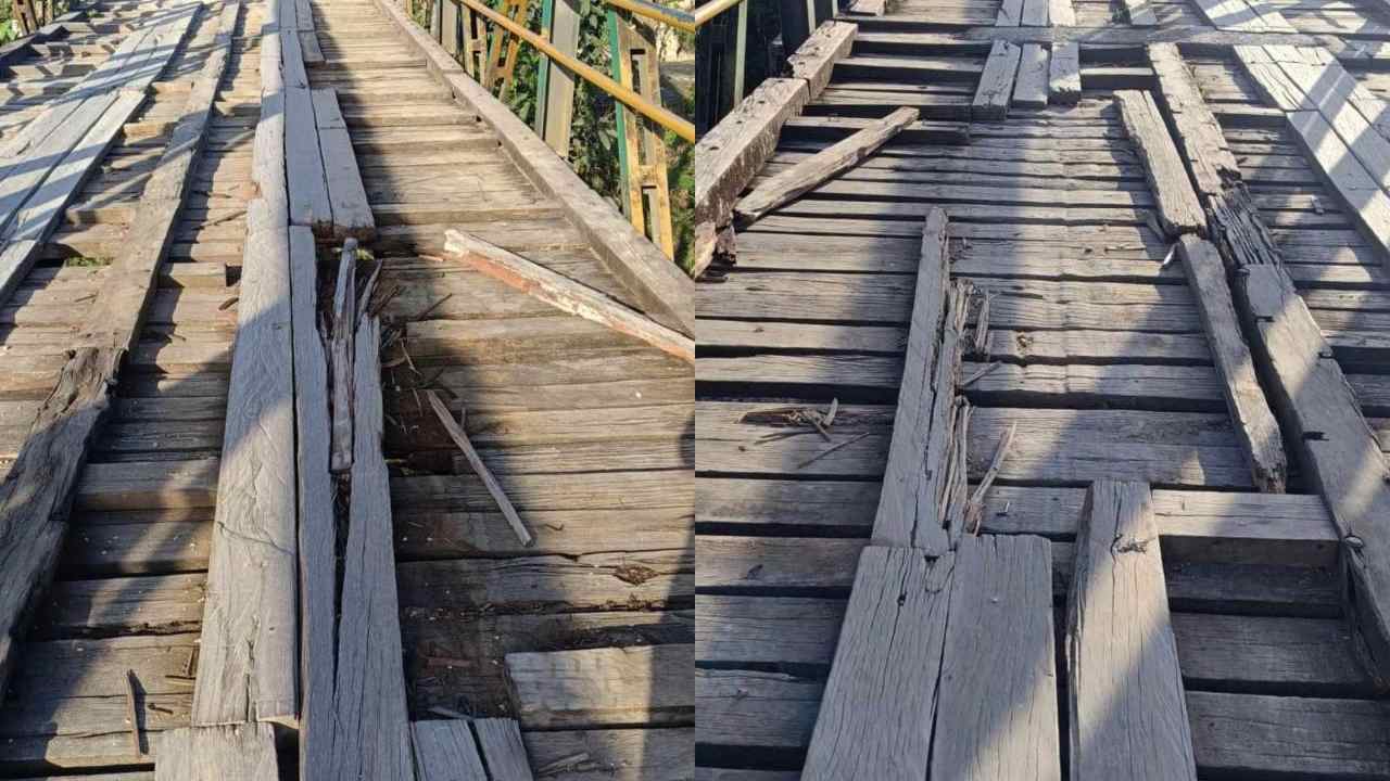 Jembatan Langkumbe Buton Utara Rusak Parah, Sering Makan Korban