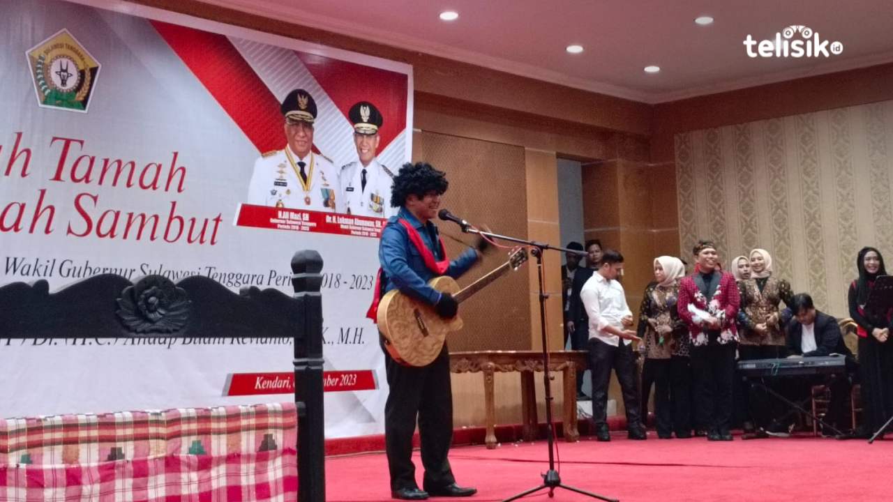 Kabinda Sulawesi Tenggara Tampil Menghibur di Pisah Sambut Pj Gubernur