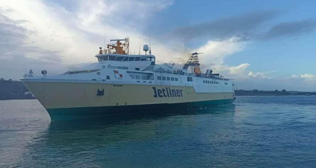 Kapal KFC Jetliner Alami Kerusakan Kemudi Pasca Docking