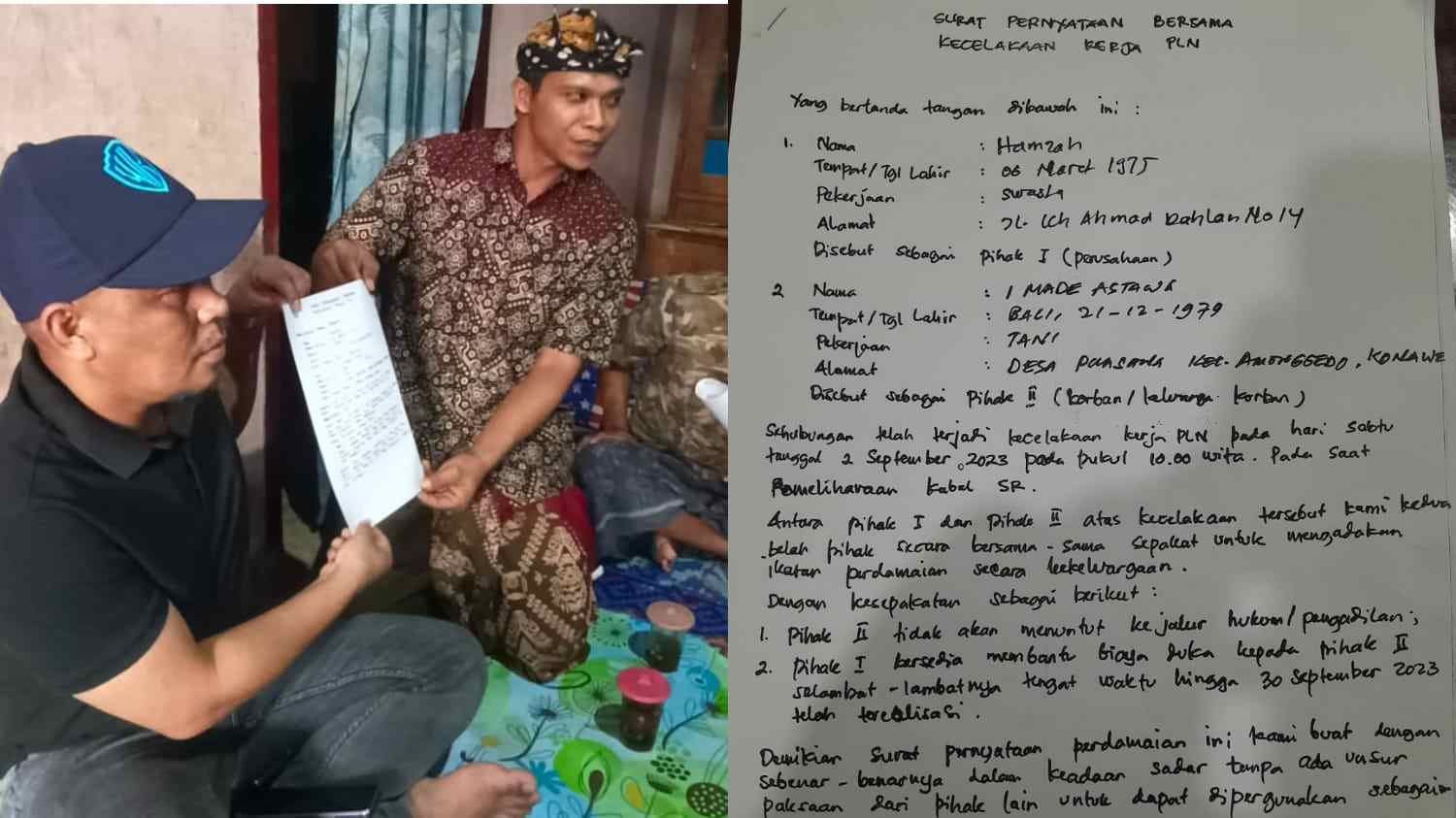 Karyawan Meninggal, PT Tunggala Prima Teknik Diduga Kibuli Ahli Waris Lewat Surat Pernyataan