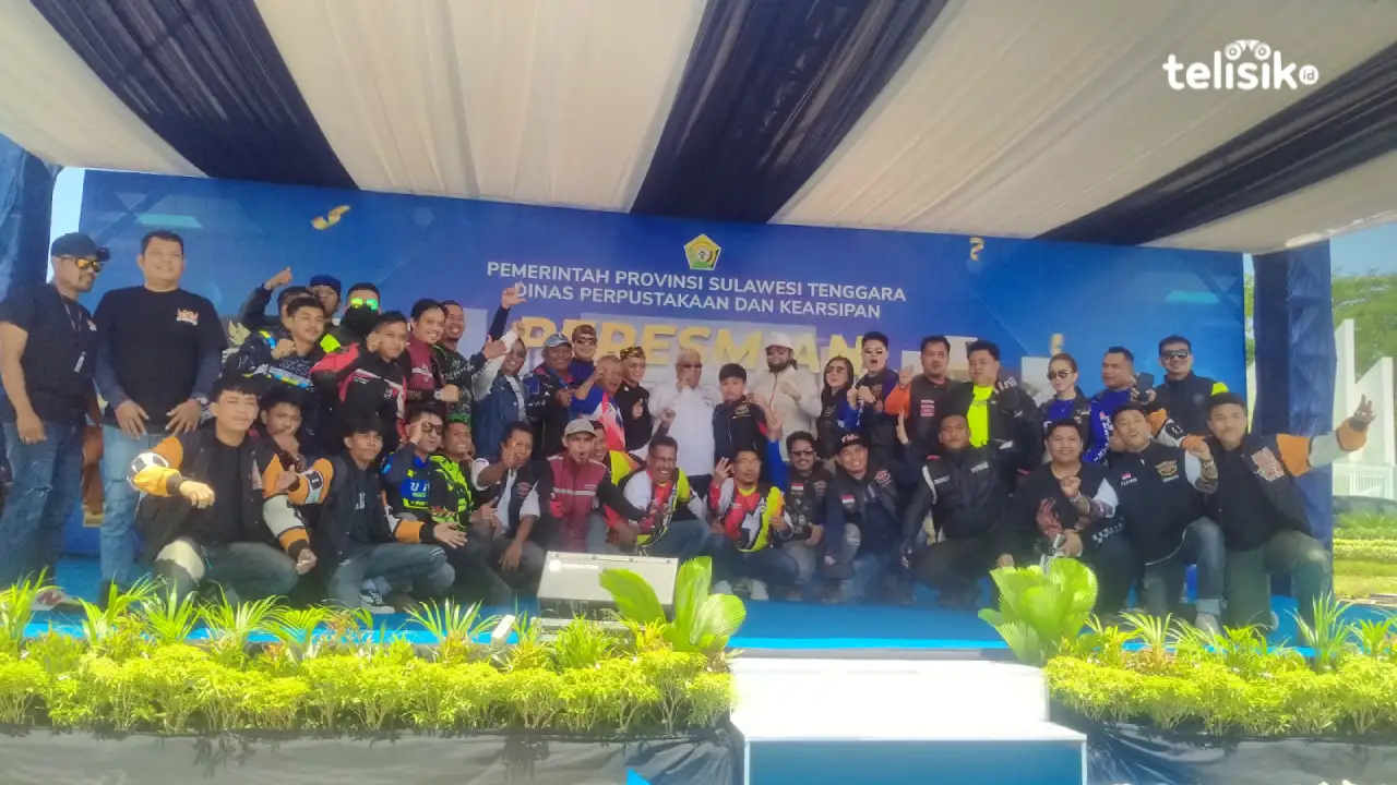 Komunitas Motor Kota Kendari Warnai Konvoi Peresmian 3 Megaproyek Ali Mazi-Lukman Abunawas