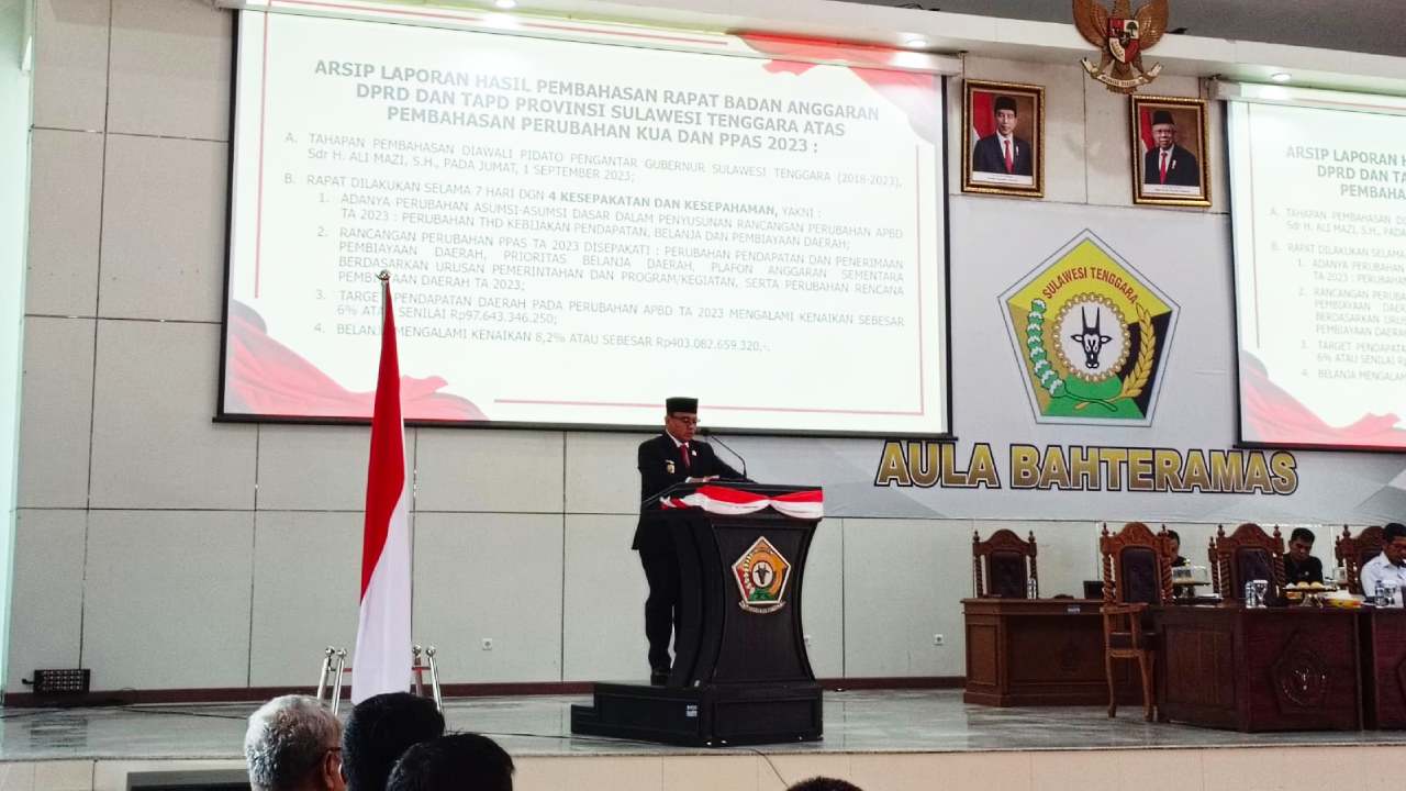 Perubahan APBD Sulawesi Tenggara 2023 Prioritaskan Peningkatan Ekonomi Masyarakat
