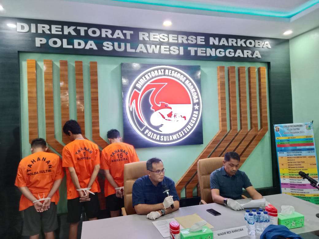 Polda Sulawesi Tenggara Gagalkan Penyelundupan Belasan Paket Narkotika Asal Aceh, Diancam Hukuman Mati