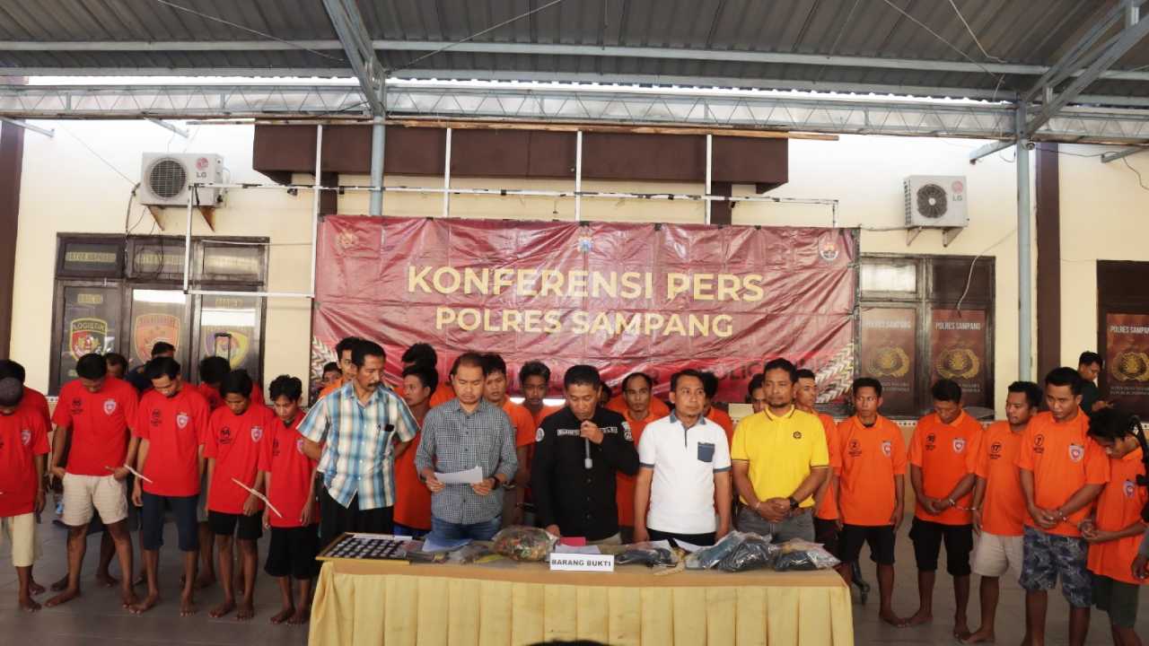 Polres Sampang Amankan 21 Pengedar Narkoba