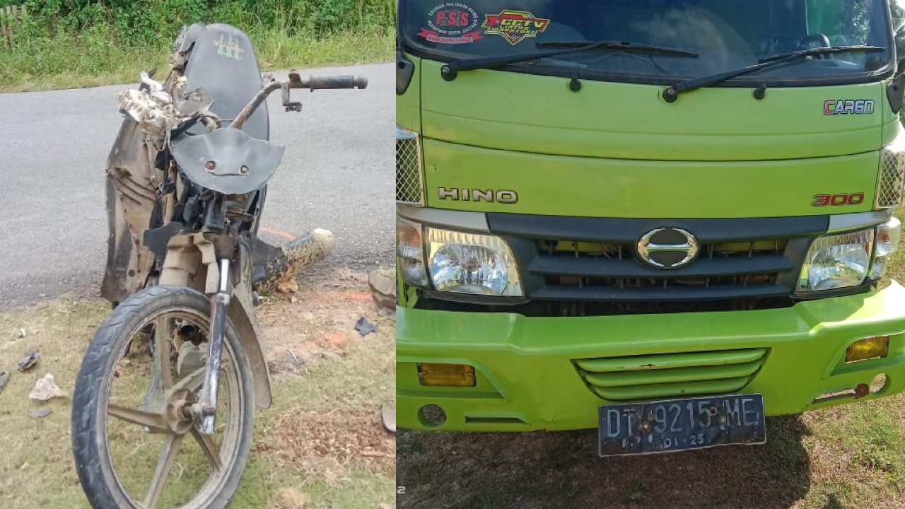 Tabrakan Truk Fuso Vs Sepeda Motor di Muna Barat Renggut Satu Nyawa