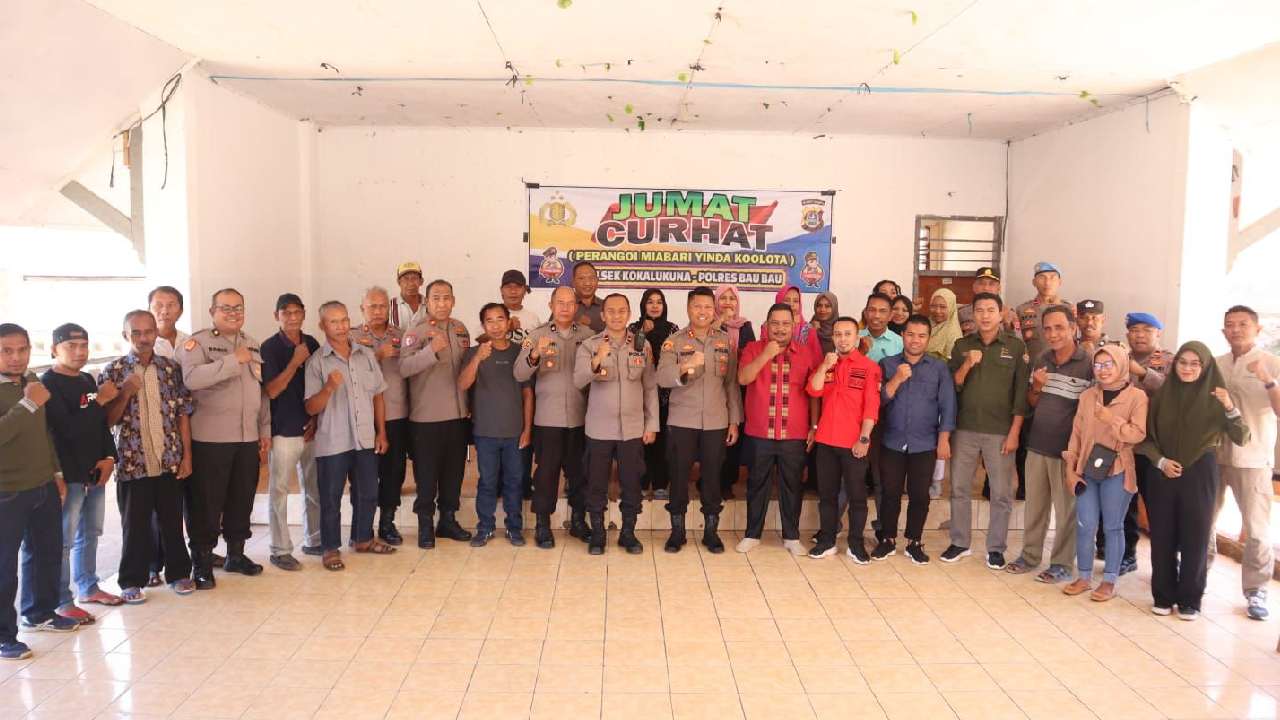 Warga Baubau Keluhkan Sertifikat Prona dan Keamanan ke Polisi