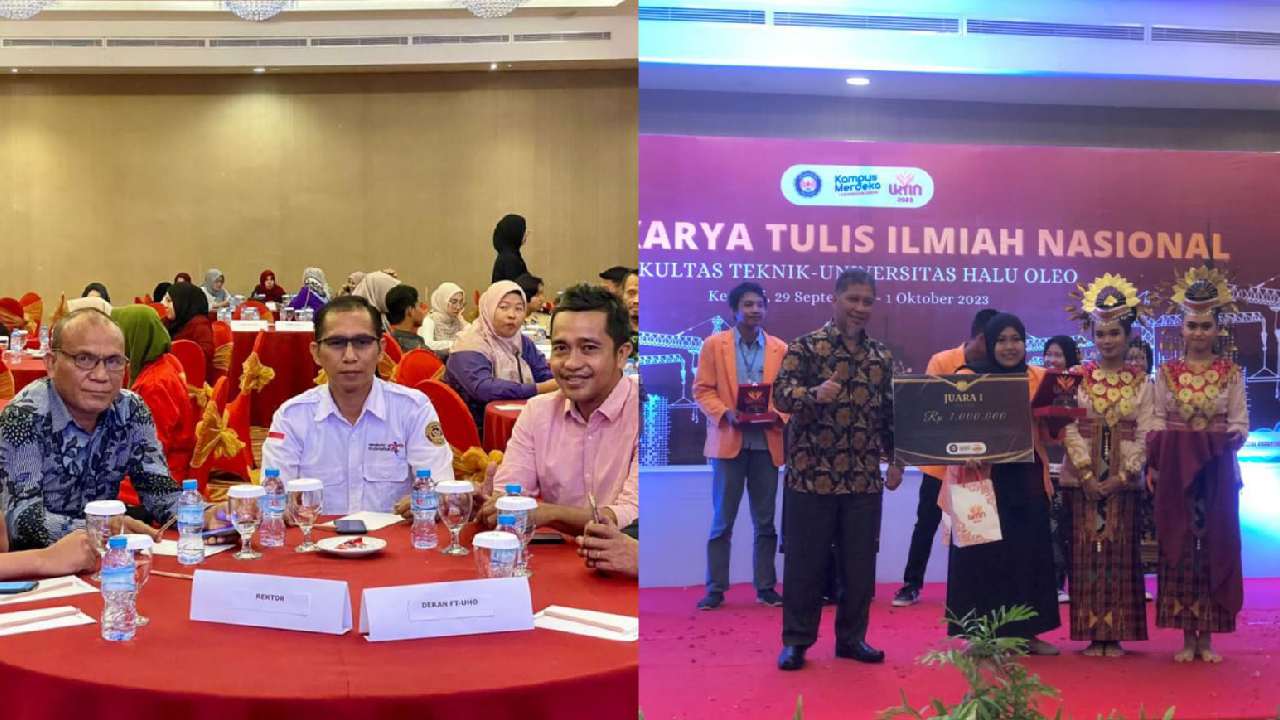 Mahasiswa Teknik UHO Borong Piala LKTI Tingkat Nasional