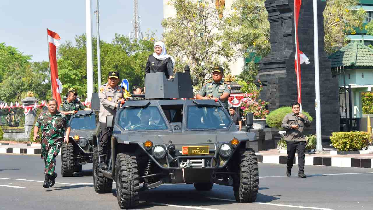 Polri dan TNI Gelar Apel Pasukan di Jawa Timur, Gubernur Minta Pemilu 2024 Berjalan Aman