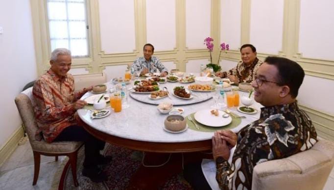 Presiden Makan Siang Bersama 3 Bacapres di Istana, Kader PDIP Ini Sebut Jokowi Tak Mungkin Netral