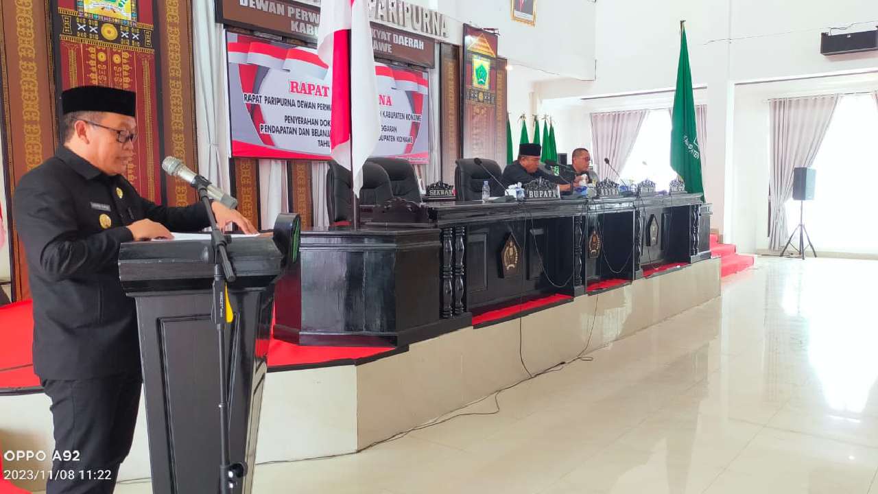 Proyeksi Belanja Daerah Kabupaten Konawe Tahun 2024 Capai Rp 1.8 Triliun