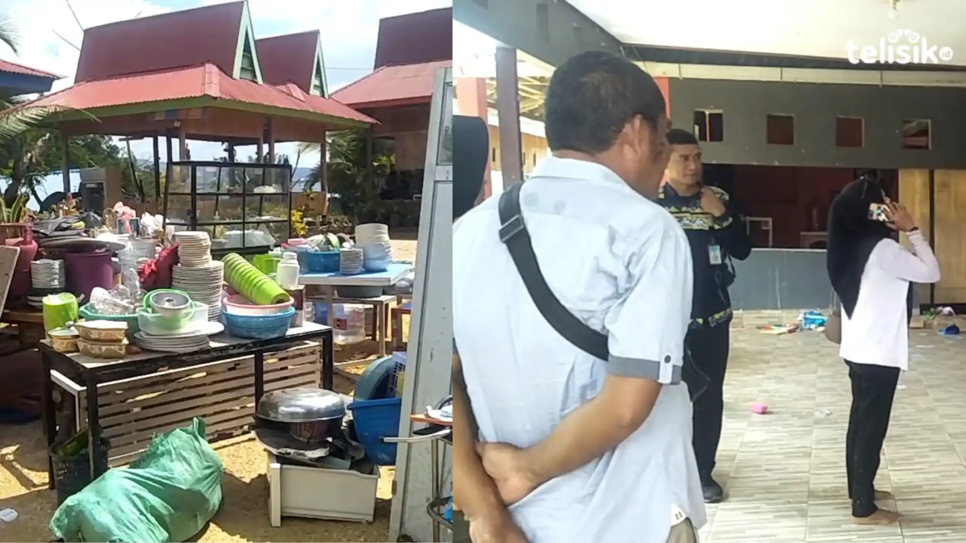 Disaksikan Pj Wali Kota Kendari, Kampung Mangrove Diratakan dengan Alat Berat