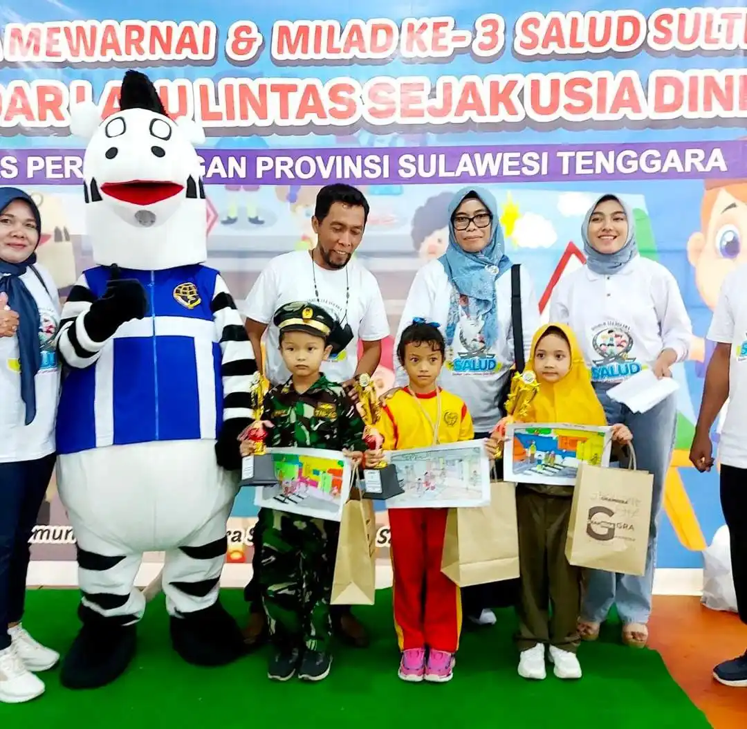 Dishub Sulawesi Tenggara Tekankan Sadar Berlalu Lintas Sejak Usia Dini