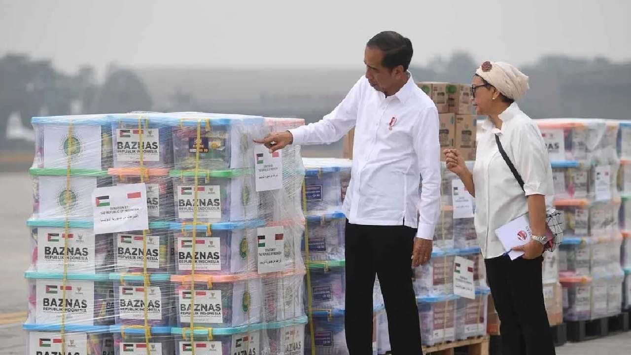 Indonesia Kirim 51,5 Ton Makanan, Obat, Logistik untuk Palestina Lewat Mesir, Bantuan Kedua Tiga Pekan Depan
