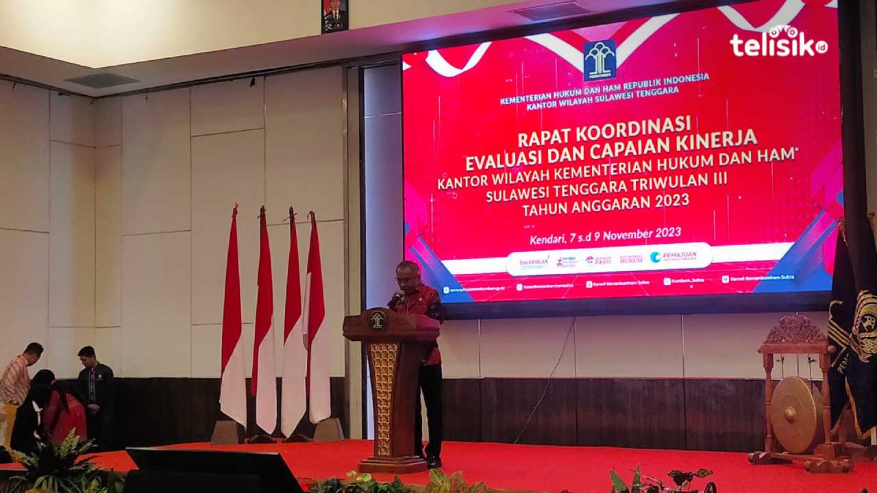 Kanwil Kemenkumham Sulawesi Tenggara Gelar Rakor Evaluasi Capaian Kinerja