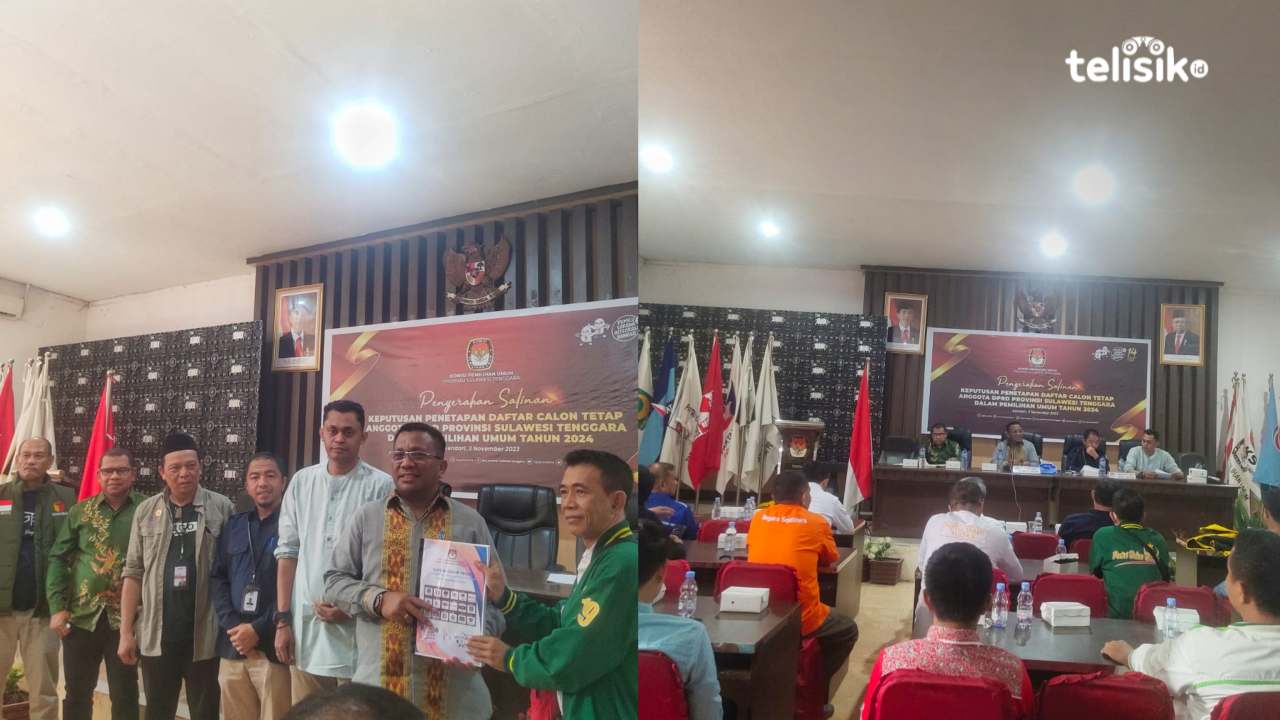 KPU Sulawesi Tenggara Tetapkan 691 DCT Pemilu 2024, Dua Bacaleg Dibatalkan karena Palsukan Dokumen