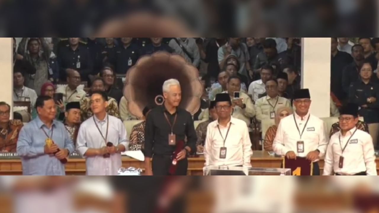KPU Tetapkan Anies-Muhaimin Nomor 1, Prabowo-Gibran 2 dan Ganjar-Mahfud 3