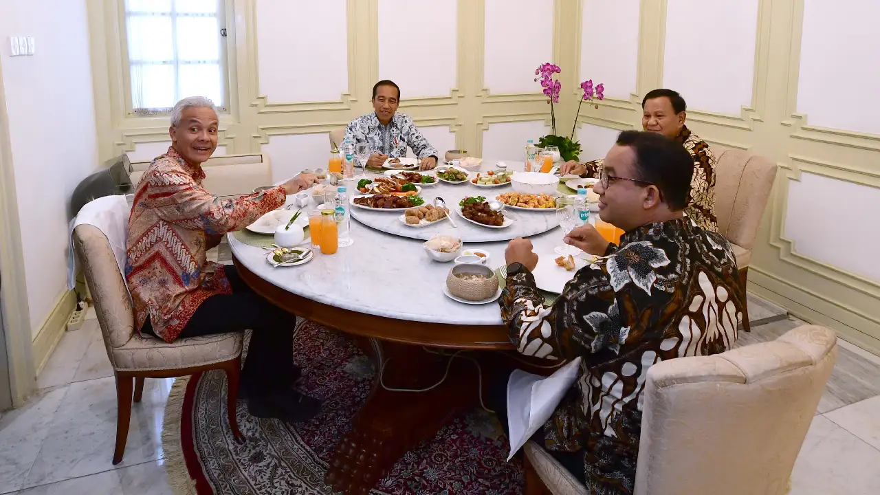 Makan Siang Bareng Tiga Bacapres Dinilai Dramaturgi Politik, PKS Anggap Jokowi 'Cuci Piring' demi Gibran
