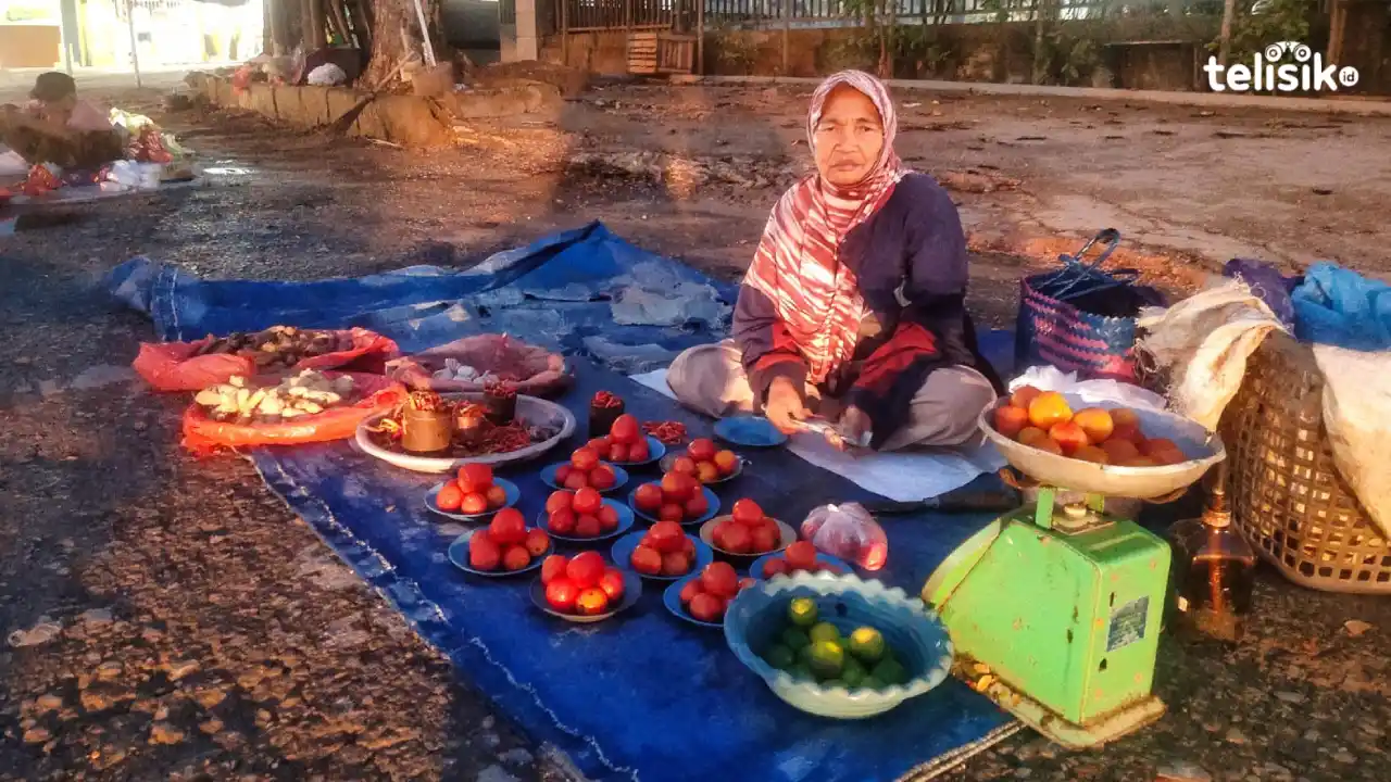 Nenek 62 Tahun Jualan Tomat demi Bisa Makan Setiap Hari