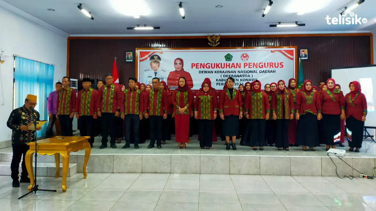 Pj Bupati Konawe Lantik Pengurus Dekranasda 