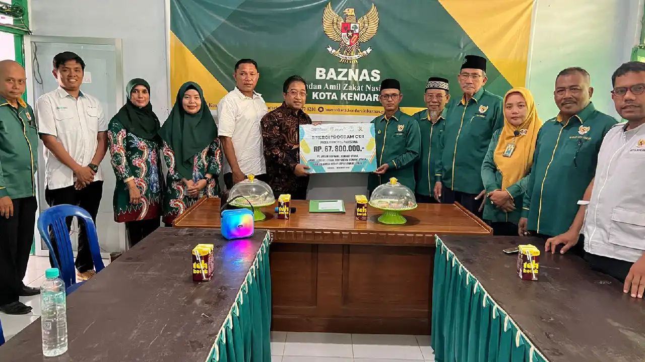 PT Antam Konawe Utara Bantu Korban Bencana Kemanusiaan di Palestina