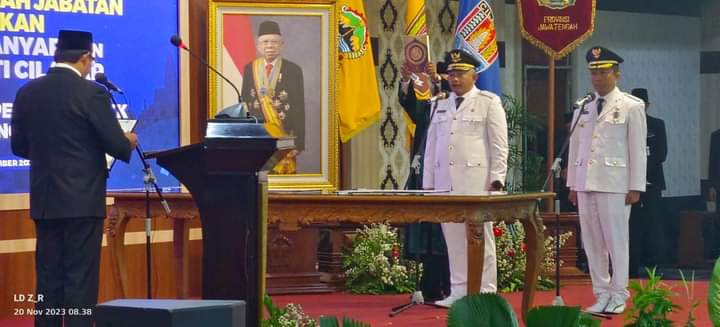 Putra Muna Dilantik jadi Pj Bupati Cilacap, Jawa Tengah