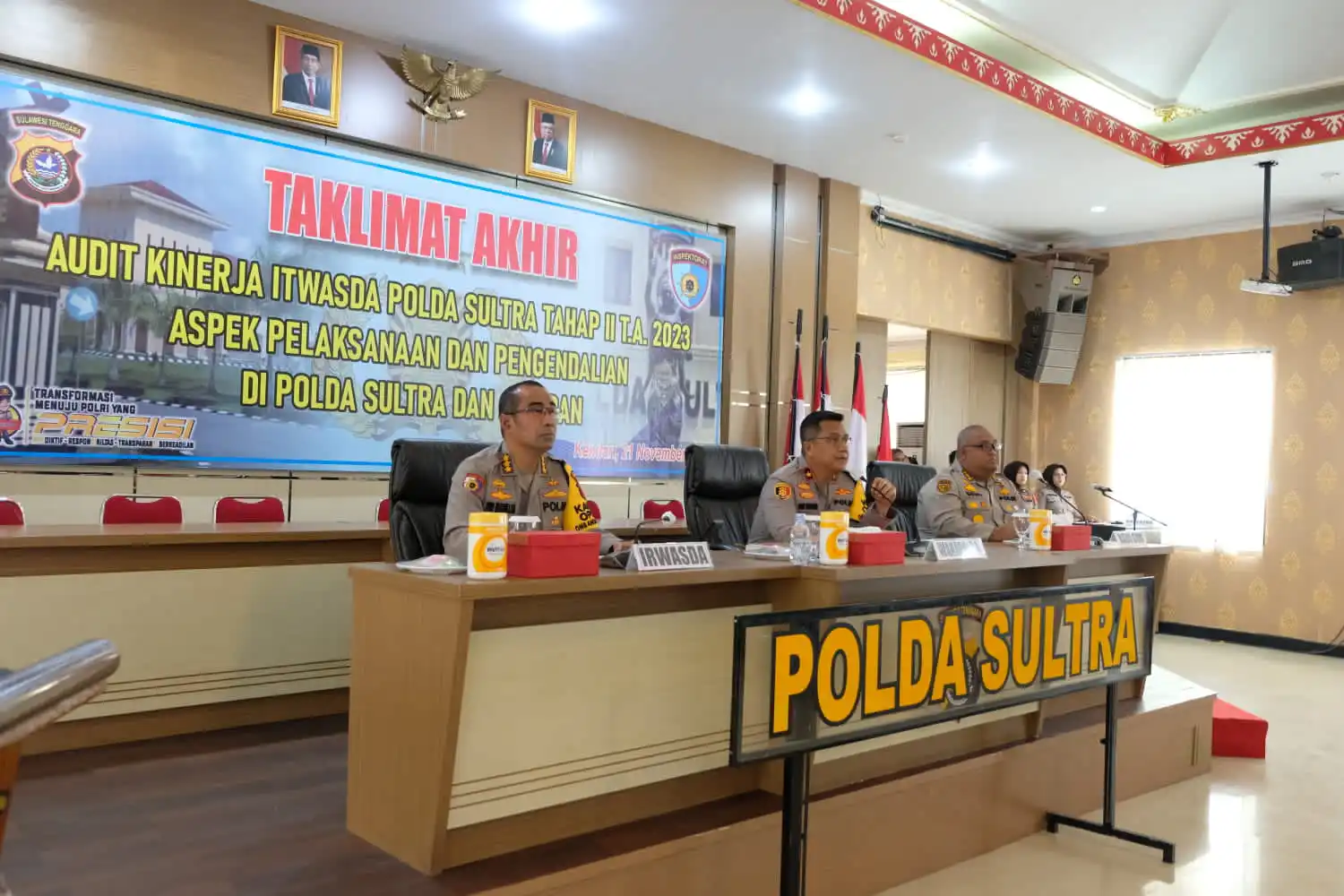 Wakapolda Sulawesi Tenggara Minta Kasatker Tindaklanjuti Hasil Audit Kinerja