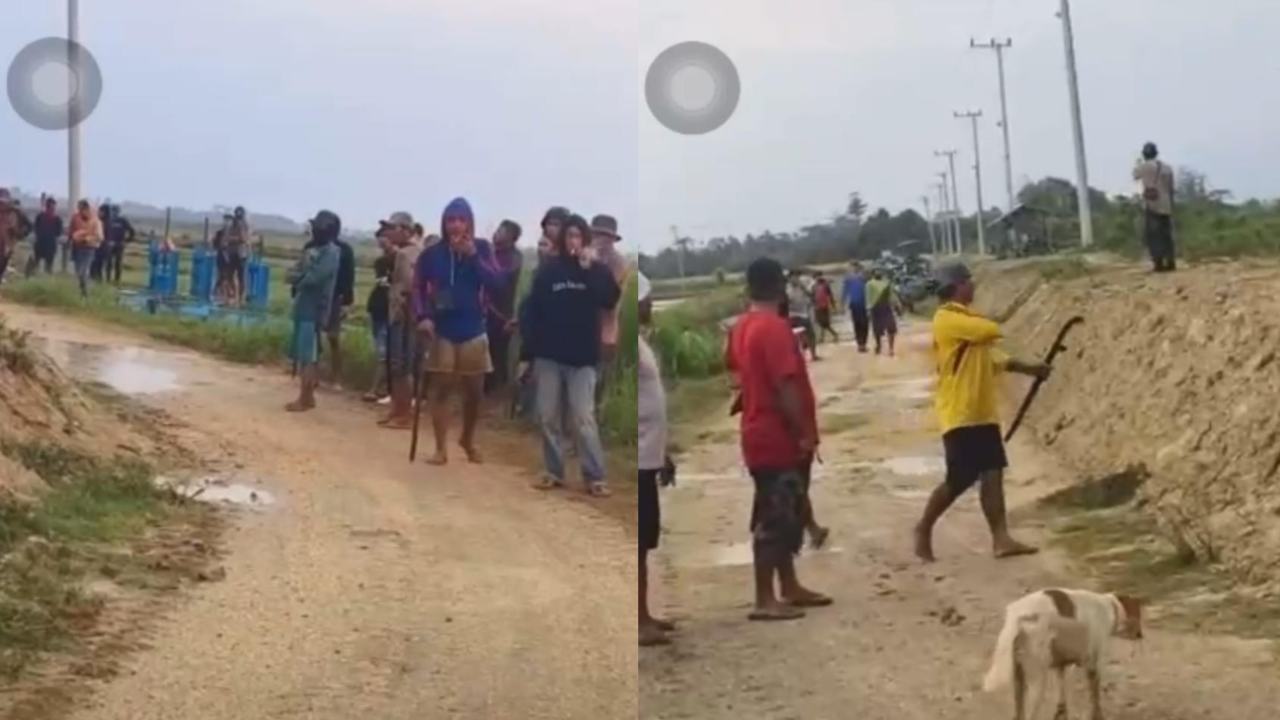 Warga Uepai Konawe Adu Jodos Buntut Sengketa Lahan