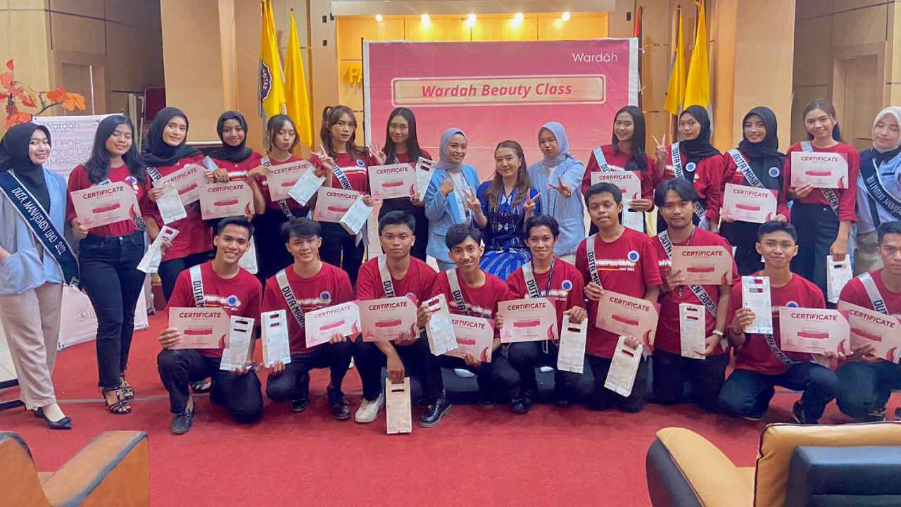 Brand Terpercaya, Wardah jadi Sponsor Beauty Class And Handsome Class di Finalis Duta Manajement 2023