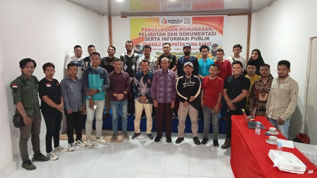 Gandeng Insan Pers, Bawaslu Muna Barat Awasi Pelanggaran Pemilu 2024
